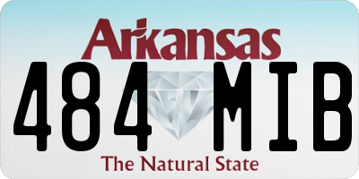 AR license plate 484MIB
