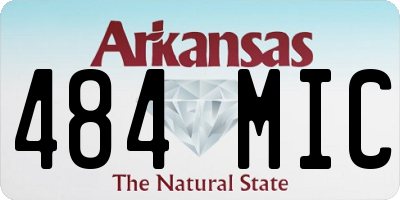AR license plate 484MIC