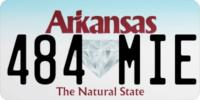 AR license plate 484MIE