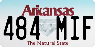 AR license plate 484MIF