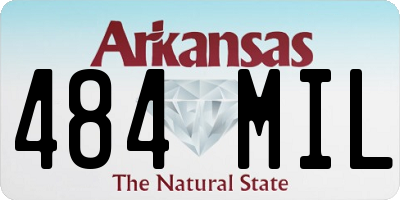 AR license plate 484MIL