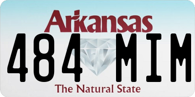 AR license plate 484MIM
