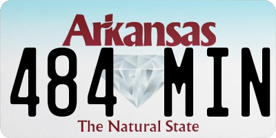 AR license plate 484MIN
