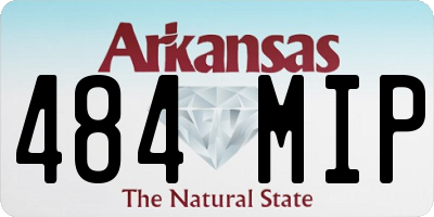 AR license plate 484MIP