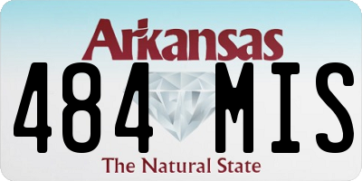 AR license plate 484MIS