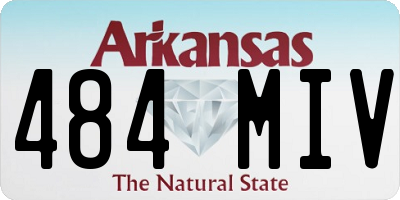 AR license plate 484MIV