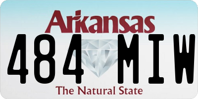 AR license plate 484MIW