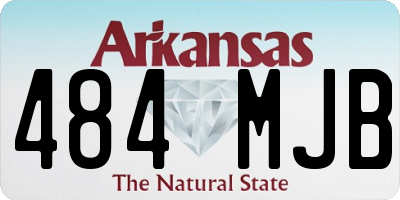 AR license plate 484MJB