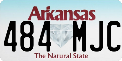 AR license plate 484MJC