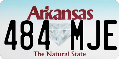 AR license plate 484MJE