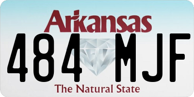AR license plate 484MJF