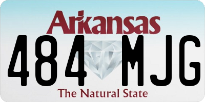 AR license plate 484MJG