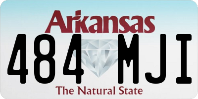 AR license plate 484MJI