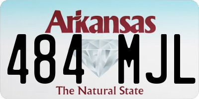 AR license plate 484MJL