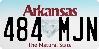 AR license plate 484MJN