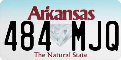 AR license plate 484MJQ