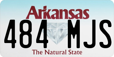 AR license plate 484MJS