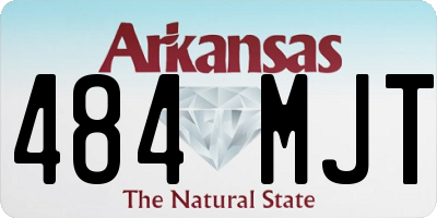 AR license plate 484MJT