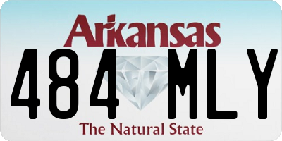 AR license plate 484MLY