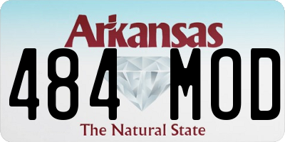 AR license plate 484MOD