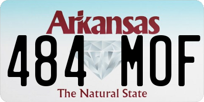 AR license plate 484MOF