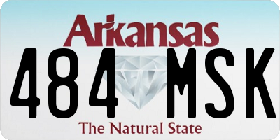 AR license plate 484MSK