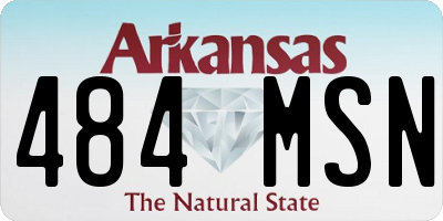 AR license plate 484MSN