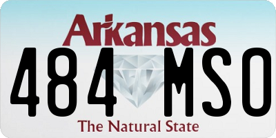 AR license plate 484MSO