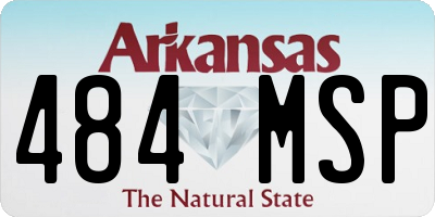 AR license plate 484MSP