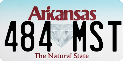AR license plate 484MST