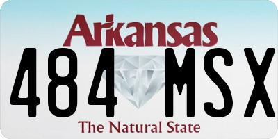 AR license plate 484MSX