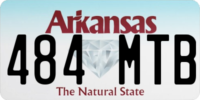 AR license plate 484MTB