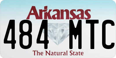 AR license plate 484MTC