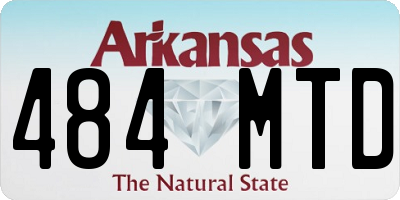 AR license plate 484MTD