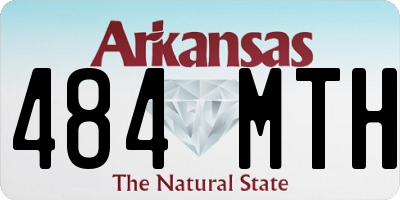 AR license plate 484MTH