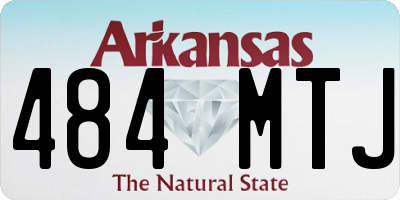 AR license plate 484MTJ