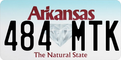 AR license plate 484MTK