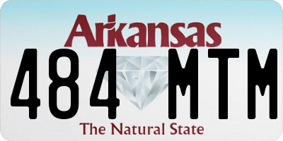 AR license plate 484MTM