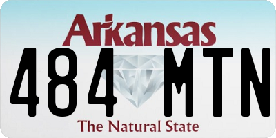 AR license plate 484MTN