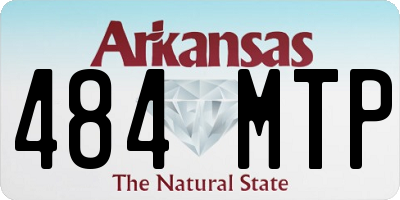 AR license plate 484MTP