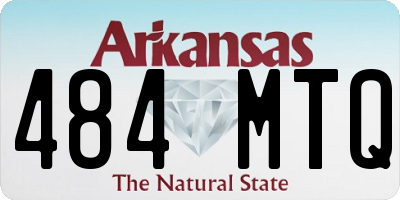 AR license plate 484MTQ