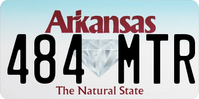 AR license plate 484MTR