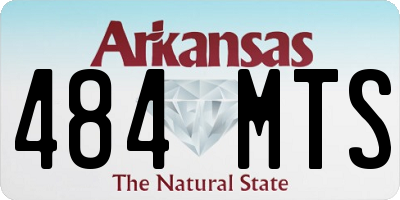 AR license plate 484MTS