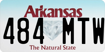 AR license plate 484MTW