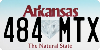 AR license plate 484MTX