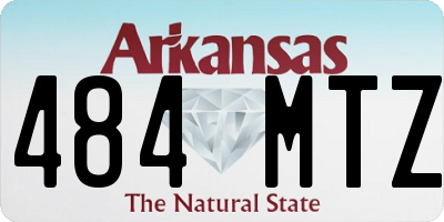 AR license plate 484MTZ