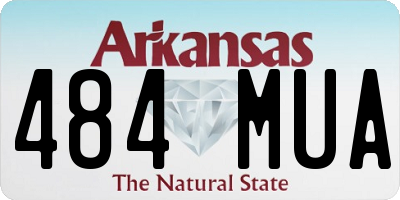 AR license plate 484MUA