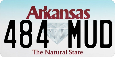 AR license plate 484MUD