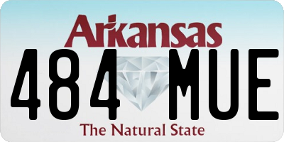 AR license plate 484MUE