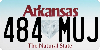 AR license plate 484MUJ